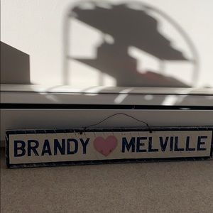 Brandy Melville Wood Sign